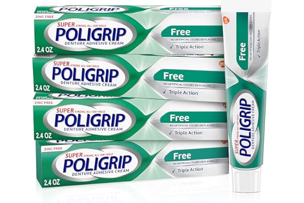 Super Poligrip Zinc Free Denture Adhesive